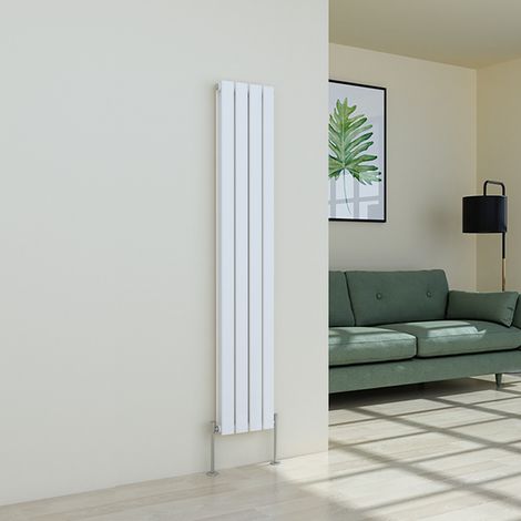 Warmehaus White Radiator Flat Panel Vertical Double 1600x272mm