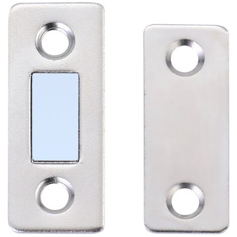 QORVA-10 Pièces Loquet Magnetique Aimant Porte Placard,Boucle Magnétique Ultra-Mince Serrure Porte Meubles pour Porte de Coulissante Tiroirs Fenêtre Armoire