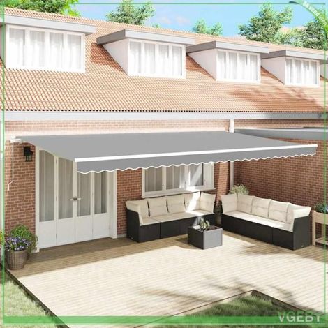 Auvent - 144062 - Blanc - 6 x 3 m - Métal (1/5)