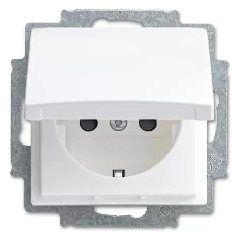 Busch-Jaeger 20 EUKB-914 SCHUKO® Steckdosen-Einsatz mit Klappdeckel (1/2)