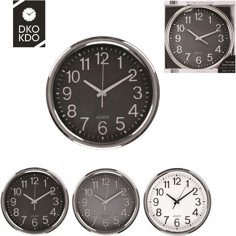 Cmp Orologio da Parete Silenzioso 35 cm Grigio Rame Nero Dorato