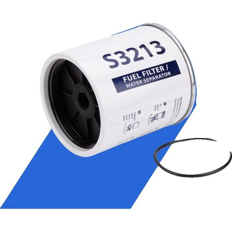 Filtro separatore acqua-carburante, 10 micron, compatibile con S3213, installazione diretta, materiale in fibra sintetica, prestazioni di filtrazione efficienti. (1/5)