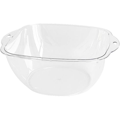 Bassin facial Transparent en plastique à prise facile, lavage multifonctionnel pour les mains et les vêtements, bain S (1/5)