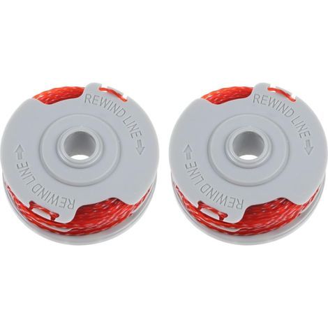 Lot de 2 bobines de fil pour débroussailleuse Flymo, double bobine d'alimentation automatique et fil de débroussailleuse compatible avec Flymo FLY021/513937190 (1/5)