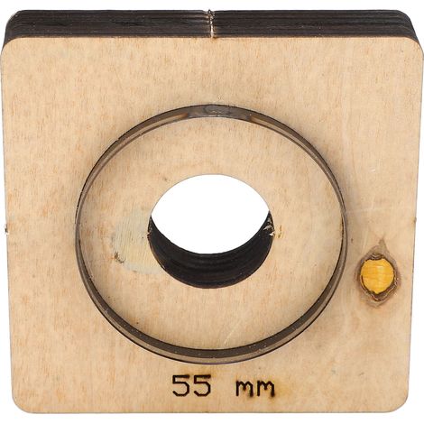 Emporte-pièce acier 55mm rond creux, matrice découpe cuir DIY, poinçon alliage pour bricolage, moule perforation précise. (1/5)