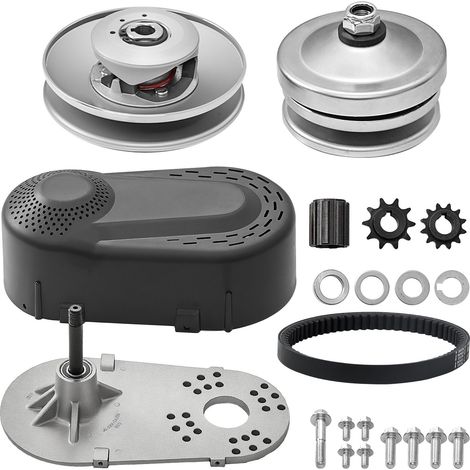 Embrayage d'entraînement, 2-8 CV, 2000 tr/min, roues asymétriques et courroie caoutchouc robuste, durable, accessoires complets, compatible moteurs variés. (1/5)