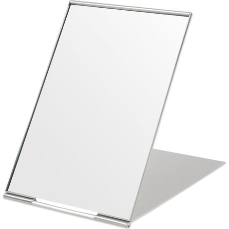 Miroir De Table 15x10 Cm - Verre Super Hd - Support Pliable Ultra Fin - Pour Voyage Et Maison - 1 Pièce (1/5)