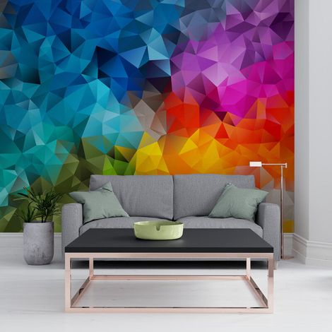 Papier Peint Art & Déco - Abstraction Colorée - 150 x 250 cm (1/2)