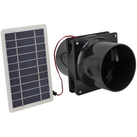 10w ventilateur dextraction solaire extracteur dair ventilateur ventilateur alimenté par panneau solaire pour maison danimaux domestiques (1/3)