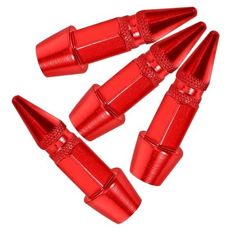 Tapones de válvula de acero inoxidable de 12 piezas, tapones de válvula universales para neumáticos de coche, fácil instalación, resistentes al desgaste, accesorios prácticos para todo tipo de ruedas. (1/5)