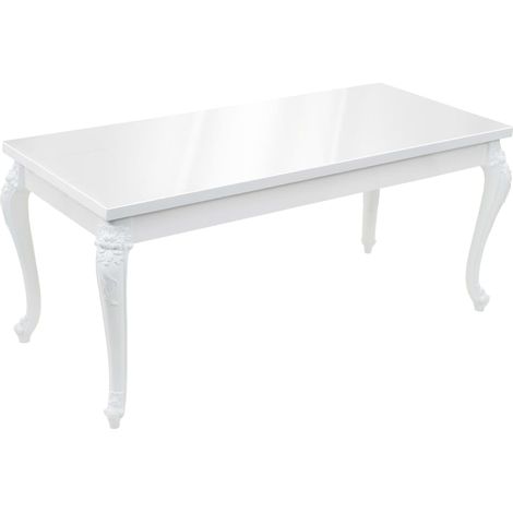 Maison Exclusive - Tavolo da Pranzo 179x89x81 cm Bianco Lucido