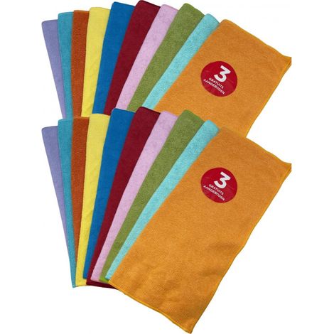 Venteo – Chiffons microfibre grand format 14 pièces – Absorbants multi-surfaces pour nettoyage automobile et entretien cuisine – Alternative durable aux essuie-tout