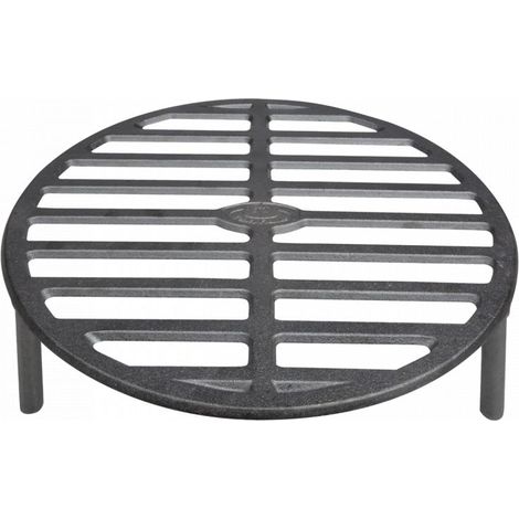 Grille feu de camp en fonte - D 34 x 10,3 cm - Gris - Livraison gratuite (1/5)