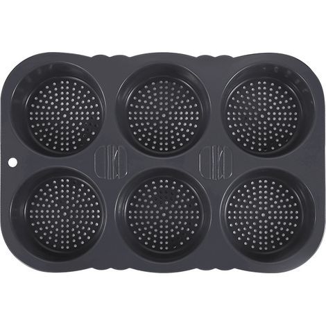 Moule à pain à hamburger, moule rond en silicone pour pains à hamburger, 10 cm de diamètre - Pour pain, pains à hamburger et muffins XXL (1/5)
