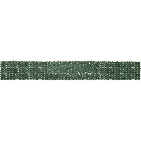 Paravento da Balcone con Foglie Verde Scuro 600x75 cm vidaXL (1/5)