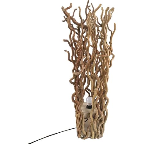 Lampe en bois de mûrier 76 cm – Éclairage chaleureux – Design moderne pour salon et chambre – Construction durable et écologique – Signes Grimalt