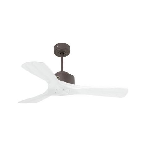 Modulo de KlassFan - Super destratificateur et ventilateur DC 106 cm Chocolat pales bois blanc sans Lumière  15 à 20 m²