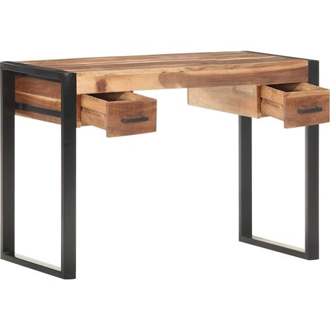 Maison Exclusive - Schreibtisch 110x50x76 cm Massivholz (1/5)