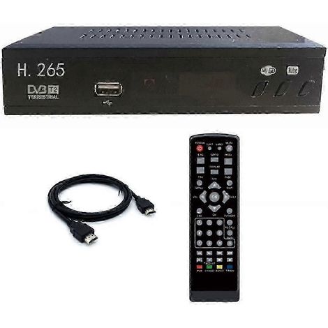 Tuner TV numérique DVB-T2 HEVC 265, décodeur HD 1080p, récepteur TV terrestre USB, boîtier décodeur, prise UE, SZRH AC (1/5)