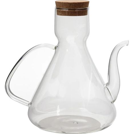 Dispensador de aceite y vinagre, vidrio de borosilicato, boquilla antigoteo, 250 ml. (1/2)
