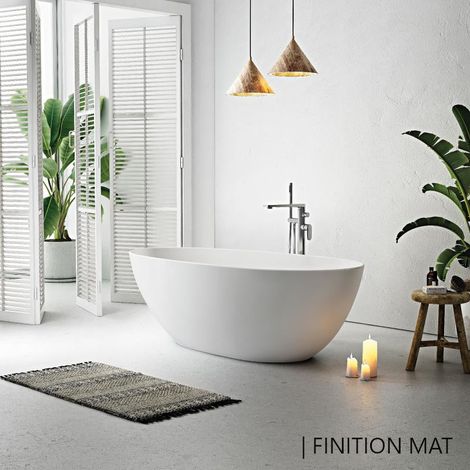 Vasca freestanding ovale FLORIDA bianca Opaca 165 cm