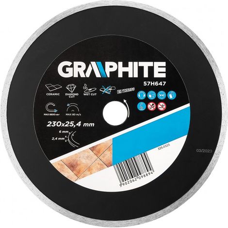 Disco de diamante de 230 x 25,4 mm, sólido para 59G891 (1/5)
