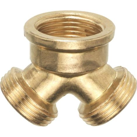 Cornat Verteilerstück 2-Wegeverteiler 3/4 Messing T-Stücke