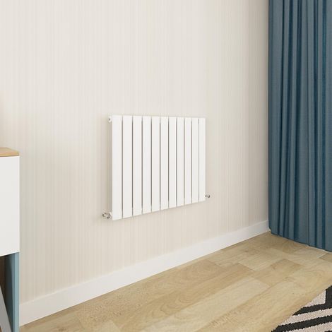 Biubiubath Flat Panel Radiator 600x748mm Single White