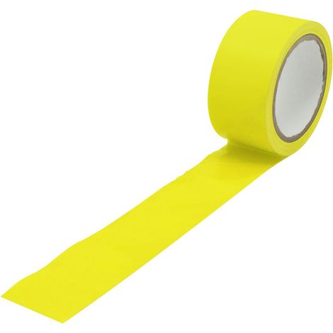 Ruban de Signalisation Jaune RS PRO, 50mm x 33mm x 0.15mm ( Prix pour 1 )