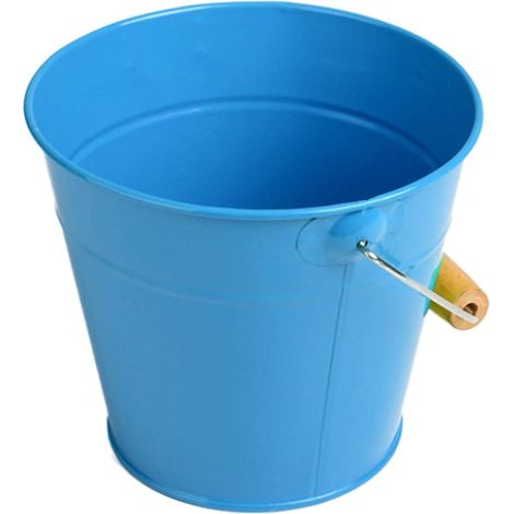 Esschert Design Kindereimer Blau Ø 16,6 cm 1,65 Liter Volumen aus Metall