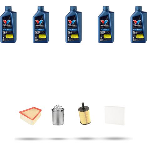 Kit tagliando 4 FILTRI e 5L OLIO compatibile con Seat Ibiza III 1.4 TDI 59kw dal 2005 al 2009 (1/5)