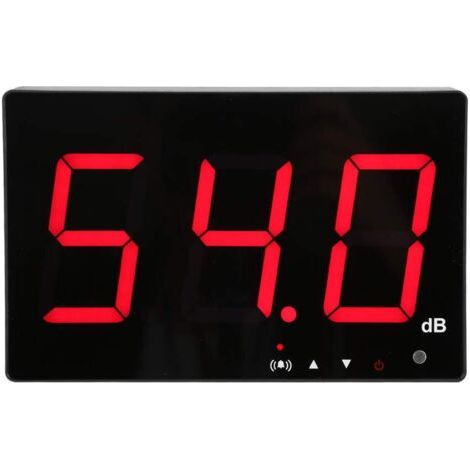Pair - Sonomètre numérique 30130 dB monté au mur – Affichage LCD 9,6' rétroéclairé – Alarme sonore – Connexion USB pour enregistrement - SW-525B (1/5)