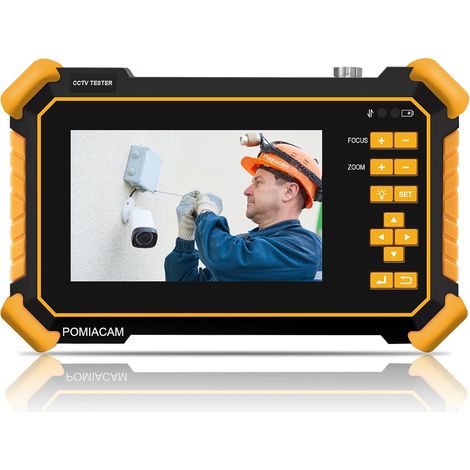 Testeur de vidéosurveillance Moniteur HD-2900 Écran LCD TFT 4,3" 4K 8MP CVI TVI AHD CVBS Vidéo analogique HD Testeur de caméra coaxiale Batterie 4000 mAh intégrée Puissance de sortie DC12 V (1/5)