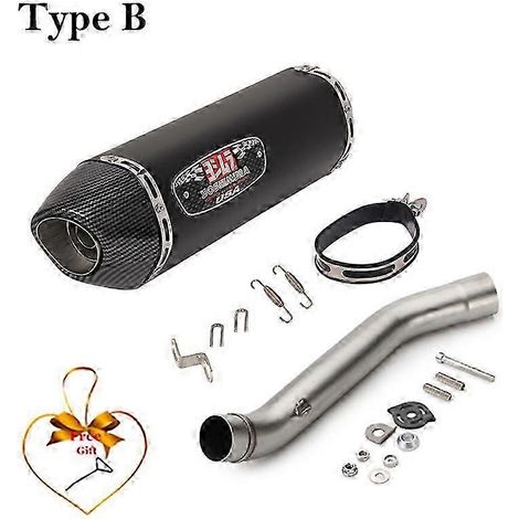 Yoshimura-sistema De Escape Para Motocicleta, Silenciador Modificado Con Tubo De Enlace Medio Db Killer, Para Kawasaki Z750 Z 750 2007-2014, R77( Type B) (1/5)