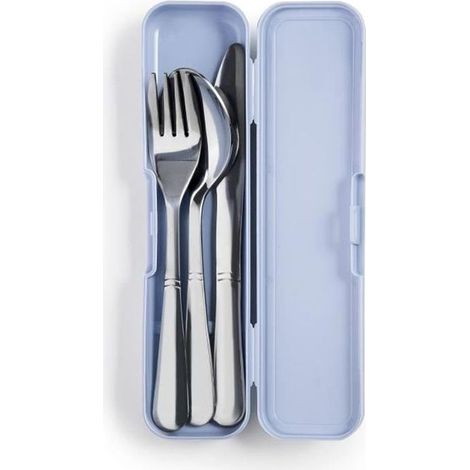 Set 3 couverts avec etui inox 18%
