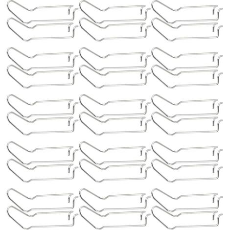 Pflanzenstützclips aus Edelstahl, 30 Stück, Federclips für Gewächshäuser, für 16 mm Durchmesser