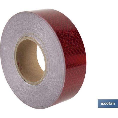 Rollo Retroreflectante Continuo 50m Rojo