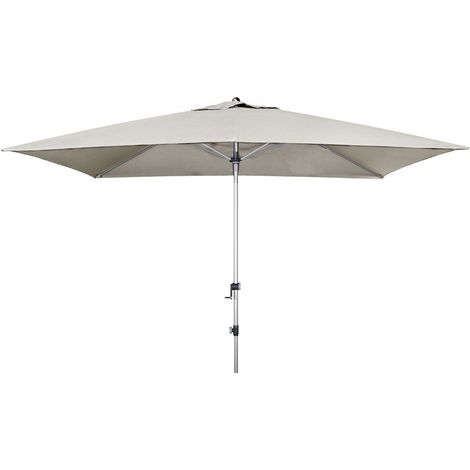 Doppler Expert Auto Tilt 220 x 140 cm Sonnenschirm 6 Farbvarianten 437441 Mittelmastschirm 827 Hellgrau (1/2)