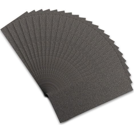 Schleifpapier 120 Körnung 21 Nass Siliziumkarbid 21 Sheets 120 Grit (1/5)
