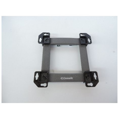 Cadre aluminium gris 143x143x18mm pour un module Vandalcom COMELIT 3161/1