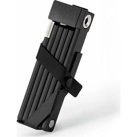 Lucchetto pieghevole senza chiave per bicicletta con maniglia, 88 cm - nero (1/5)