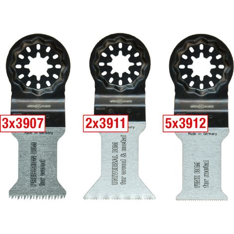 MPS - Juego de 10 hojas de sierra oscilantes para madera y metal 3900-SET 1