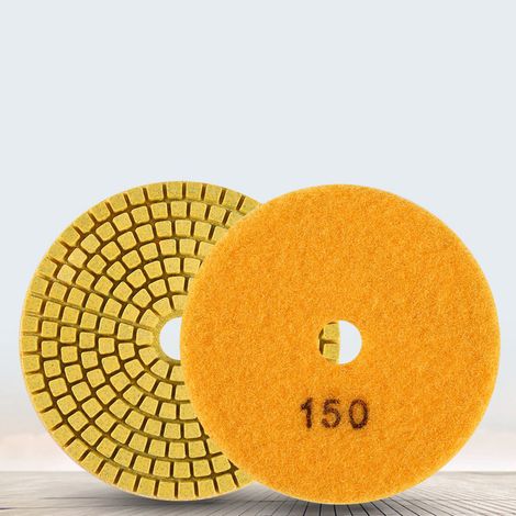 100 mm 4" Nass-Diamantpolierscheibe Polierpad für Granit Marmor Stein (Körnung 150) (1/5)