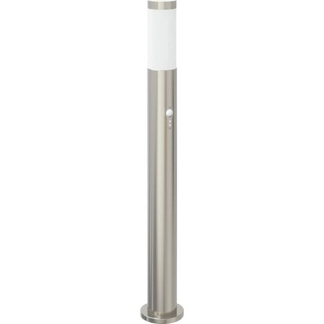 Baliza luminosa con sensor de 80 cm, acero inoxidable, IP44 vidaXL