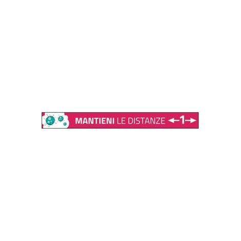 Strisce Adesive Calpestabili Mantieni Le Distanze 10 CMX100 10 Pezzi