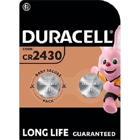 2 x Duracell Cr 2430 Lithium (1 blister de 2 batteries) 2 piles 2