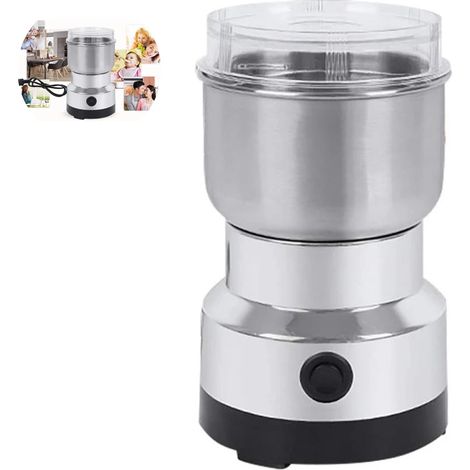 Moulin à café électrique pour grains de café, épices et noix, idéal pour la cuisine, la maison, le bureau et les voyages.-AquaForge (1/4)