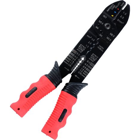 Pince Multifonction Électricien - Coupe Fil Dénudeur Sertisseur - Capacité 3mm Longueur 23cm - Outil 5 En 1 (1/5)