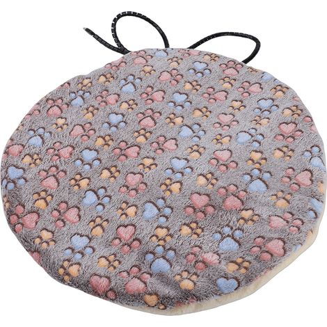 Coussin chauffant pour animaux de compagnie USB multifonctionnel double face en flanelle épaisse, grande taille, couverture chauffante pour chien et chat, couleur café foncé (1/5)