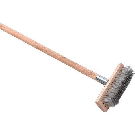 Brosse de sol résistante pour surfaces rugueuses, fil en acier inoxydable, 20 cm (1/5)